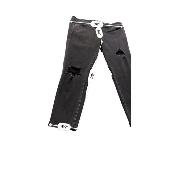 Hollister distressed mid rise super skinny jeans size 31x26 - Picture 3 of 6